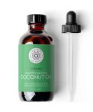 Organic Fractionated Coconut Oil for Skin and Hair  4 fl oz - Liquid Carrier Oil for Diluting Essential Oils  Hair Growth & Skin Moisturizer - by Pure Body Naturals - Buy Online on GoSupps.com