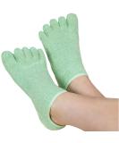 LE EMILIE 5 Toe Moisturizing Gel Socks | Healing Dry Cracked Heels | Lavender & Jojoba Oil Blend | 1 Pair Green Seafoam - Buy Online on GoSupps.com