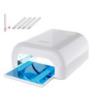 MelodySusie 36W Nail Lamp for Resin, Professional Gel Nail Polish Curing Lamp with 3 Timer Setting, Sliding Tray for Manicure Pedicure,Great for Resin,White - Buy Online on GoSupps.com