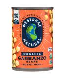 Westbrae Natural Organic Garbanzo Beans, No Salt Added, 15 Oz (Pack of 12) - Buy Online on GoSupps.com
