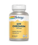 Solaray GTF Chromium Capsules 200 mcg | 200 Count - Support Healthy Glucose Metabolism - Buy Online on GoSupps.com