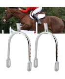 Zinc Alloy Narrow Plated Spurs - Wholesale Walking Horse Roping Spurs - Women's English Spur (Silver) - Buy Online on GoSupps.com
