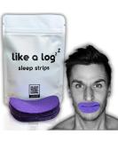 Premium Mouth Tape by Like A Log - 30 Pack Sleep Strips for a Better Night's Sleep Reduced Snoring and Improved Nasal Breathing Gentle Adhesive Breathable Fabric - Sleep Aid for Men & Women - Buy Online on GoSupps.com