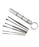 6-Piece Stainless Steel Ear Wax Removal Kit | Ear Cleaner with Portable Storage Box | Remove Earwax Anytime Anywhere | Silvery - Buy Online on GoSupps.com
