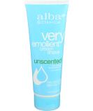 Alba Botanica Very Emollient Shaving Cream Uncented for Sensitive Skin - 8 oz (AL00342) - Buy Online on GoSupps.com