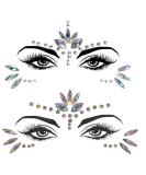 Mermaid Face Gems Stick Jewels for Women Cosplay Mermaid Halloween Club Costume Face Gems Sticker on Rave Party Gift for Kids Costume Temporary Tattoos Festival Outfit - Buy Online on GoSupps.com