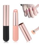 2PCS Ombre Nail Brushes - Reusable Silicone Gradient Tool for Nail Art - Black & Pink Ombre Nail Painting Brushes - Buy Online on GoSupps.com