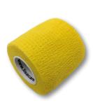 Lisacare 12 Rolls Self-Adhering Elastic Wrist Band - 5cm Wide Medical Device for Sports | Custom Colors & Motifs (Yellow) - International Shipping Available - Buy Online on GoSupps.com