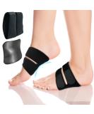 Unisex Arch Support Bands for Flat Feet & Plantar Fasciitis - Adjustable Compression Orthotics for Men & Women (Black 1 Pair - Buy Online on GoSupps.com