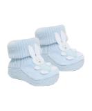 Baby Bunny Booties - Soft Bootees for Boys and Girls 0-3 Months (Sky Blue) - Buy Online on GoSupps.com