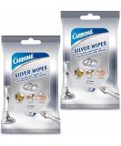 Carbona Silver Wipes - Metal Cleaner & Polish | 12 Wipes, 2 Pack - Buy Online on GoSupps.com