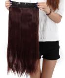 S-noilite Fashion 26 Half Full Head Clip in Hair Extensions - Dark Auburn 26 Inch Straight Extension - Buy Online on GoSupps.com