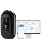 Buy Continuous Pulse Oximeter Fingertip - Rechargeable Bluetooth O2 Monitor with 8-10 Hours Storage SpO2 & Pulse Rate Tracking APP & PC Reports Audio Reminder - International Shipping Available - Buy Online on GoSupps.com