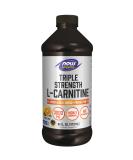 Now Foods Sports Triple Strength L-Carnitine Liquid Citrus 3000 mg 16 fl oz (473 ml) - Buy Online on GoSupps.com