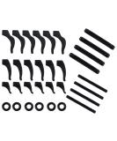 16 Pairs Silicone Glasses Ear Grip Hooks - Anti-Slip Eyeglasses Retainers & Temple Protectors - Stay Put Glasses Stoppers for Eyewear/Sunglasses - Black - Buy Online on GoSupps.com