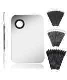Buy Makeup Palette with Spatula & 100 PCS Applicators Kit - Essential Cosmetic Tools for Flawless Beauty - Buy Online on GoSupps.com