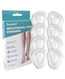 Temiart Ball of Foot Cushions Metatarsal Pads for Women Men Soft Gel Insoles Supports Forefoot Cushioning, Pain Relief Morton's Neuroma Foot Pads (4 Pair) - Buy Online on GoSupps.com