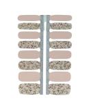 Buy Premium Self-Adhesive Nail Foils - Beige Flower Pattern | 16 Ultra-Thin Nail Art Strips for Natural & Acrylic Nails - Buy Online on GoSupps.com