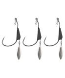 Reaction Tackle 1/8oz Bladed/Tungsten Weighted Swimbait Hooks (3-Pack) - Size 3/0 - Buy Online on GoSupps.com