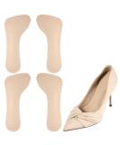 High Heel Inserts for Women - 2 Pairs Invisible Adhesive Cushion Insoles with Arch Support | Non-Slip Comfort Shoe Pads for Sandals Flats and Pumps (Beige - Buy Online on GoSupps.com