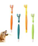 Dog Toothbrush 3 Sided Toothbrush 4PCS Triple Head Dog Toothbrushes for Dogs Dental Care with Soft Bristles Cleaning Brushes with Long Handle for Dog Cat Oral Dental Health - Buy Online on GoSupps.com