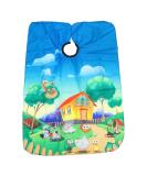 Lurrose Kids Haircut Apron - Cartoon Animal Hairdresser Gown & Salon Cape for Children (Blue) - Perfect for Fun & Mess-Free Haircuts - Buy Online on GoSupps.com