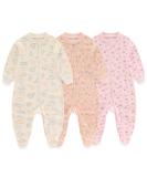 MAMIMAKA Baby Girls 6-9 Months Footed Pajamas - Hedgehog, Fox, Stars Design - Buy Online on GoSupps.com