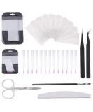 30 Pcs Fiberglass Nail Extension Kit - Fake Nails Tips Tweezers Nail File Scissors & Brush - International Shipping Available - Buy Online on GoSupps.com