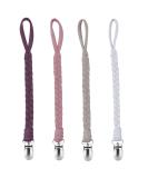 Buy 4-Pack Cotton Pacifier Chains for Boys & Girls - Orange Clips for Bibs & Scarves | International Shipping - Buy Online on GoSupps.com