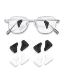 Ubrave Triangle Non-Slip Glasses Ear Hooks - Silicone Comfort Holders for Sports & Running (2 Black 2 Transparent White) - Buy Online on GoSupps.com