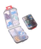 Zuihug 1Pack Travel Pill Organizer - 10 Compartments Pill Case Compact and Portable Pill Box Perfect for On-The-Go Storage Pill Holder for Purse Gray 1pack Gray - Buy Online on GoSupps.com