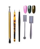 5-Piece Nail Magnet Stick Set | Mwoot Magnetic Pen & Puncture Pencils for DIY 3D Cat Eye Nail Art | International Shipping - Buy Online on GoSupps.com