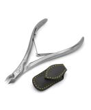 GERMANIKURE Tower Point Cuticle Trimmer - 3/4 Full Jaw Nipper - Ethically Made in Germany - FINOX Stainless Steel Sharp Cuticle Remover - Professional Manicure Tool in Leather Case - Buy Online on GoSupps.com
