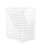 Nagaraku Acrylic 5-Layer Eyelash Extension Storage Box - 250 Tape Strip Makeup Display Holder & Dust Sealer Organizer for False Eyelashes - Transparent Layered Cabinet - Buy Online on GoSupps.com