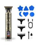 DSP Cordless Men's Beard Trimmer - Zero Gap LED 7500RPM Type-C Quick Charge 3-Speed with 4 Combs - Skull 91009 - Buy Online on GoSupps.com