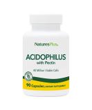 Nature's Plus Acidophilus - 90 Vegetarian Capsules | Probiotic Lactobacillus Supplement - Buy Online on GoSupps.com