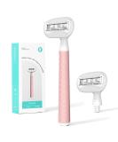 Buy Pubic Hair Razor for Women - 5 Blade Shaver with Moisturizing Strip for Legs & Bikini Area - Includes 1 Handle & 2 Magnetic Cartridges - Pink - Buy Online on GoSupps.com