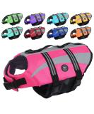 Emust Dog Life Vest - Lightweight Swimming Jacket for Small Medium & Large Dogs - Pink XL Rose for Safe Water Fun - Buy Online on GoSupps.com