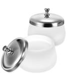 Matte Crystal Glass 2-Piece Nail Art Dappen Dish Set | Acrylic Liquid Powder Holder - Buy Online on GoSupps.com