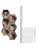 DIY Shaving Pen for Hair Design | 10 Stainless Steel Blades Eyebrow Beard Razor - Perfect for Precision Grooming - Buy Online on GoSupps.com