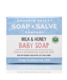 Chagrin Valley Soap & Salve Natural Organic Baby Soap - Unscented, Mild & Moisturizing Goat Milk & Honey Soap for Babies, Children, Sensitive Skin, Dry Skin, Eczema - 3.5 OZ Bar - Buy Online on GoSupps.com