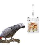 OKBY Parrot Feeding Toys - Acrylic Parrot Pets Feeder Food Basket Feeding Puzzle Toys Peanut Fruit Vegetables - Buy Online on GoSupps.com