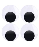 Sunmns 4 Inch Large Wiggle Eyes - Self Adhesive Craft Decorations (4 Pack) - Buy Online on GoSupps.com