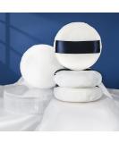 Whaline 4 Pack Velour Powder Puff - 2.9 Inch Washable Cotton Puffs with Ribbon & Case for Foundation Body & Loose Powder (White - Buy Online on GoSupps.com