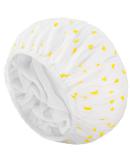 Auban Waterproof Shower Hood for Women | Terry & EVA Material | Reusable Double-Folded Bathing Cap - Large Yellow All Hair Lengths - Buy Online on GoSupps.com