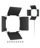 Neewer Professional LED Video Light Barn Door for 480 LED Panel - Solid Metal Construction, 4.5x6.9 Inches/11.5x17.5 cm - Barndoor Included - Buy Online on GoSupps.com