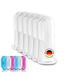 Baby Finger Toothbrush Set - 6 BPA-Free Silicone Brushes with Transport Boxes | Gentle Dental Care for Infants - Buy Online on GoSupps.com