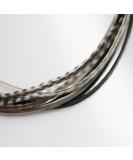 7-10 Thin & Long Salt & Pepper Remix Feathers for Hair Extension - Beautiful Feathers - Buy Online on GoSupps.com