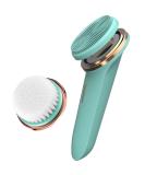 Electric Cleansing Facial Brush | Rechargeable Waterproof Exfoliator | 5-Speed Silicone Scrubber for All Skin Types | Deep Cleanse & Massage - Sea Foam - Buy Online on GoSupps.com