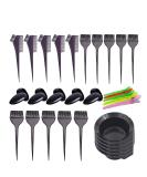 Pcxino 30Pcs Hair Dye Color Brush Bowl Set with Ear Cover and Hair Clip - DIY Salon Hair Coloring Tools - Buy Online on GoSupps.com